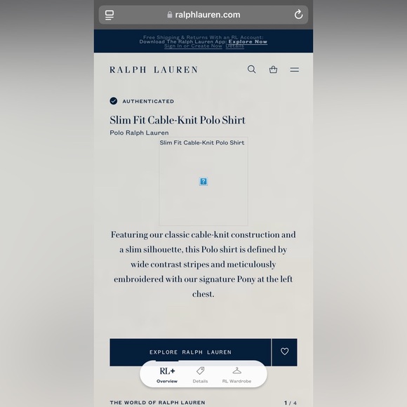 🐎Ralph Lauren: Slim-fit, Cable-knit Polo Shirt (05.02.2024) - Picture 11 of 14